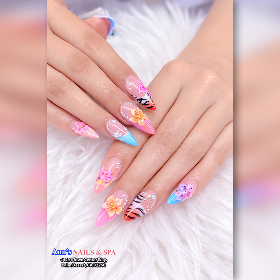 Spring nail - Flower nail 